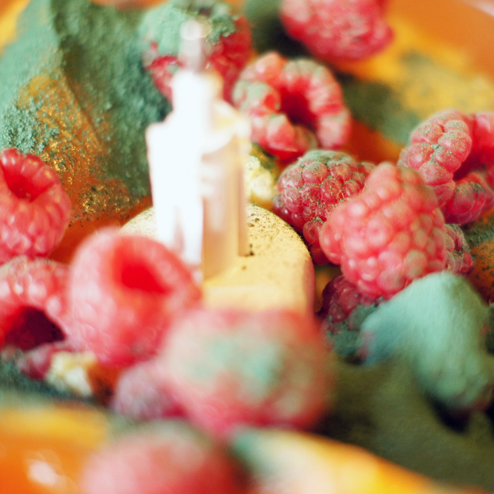 Smoothie x:trema framboise, kaki, orange et spiruline (la recette arrive)